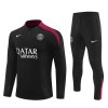 Sudadera De Entrenamiento Paris Saint-Germain Cremallera De Cuarto 2024-25 Negra - Niño